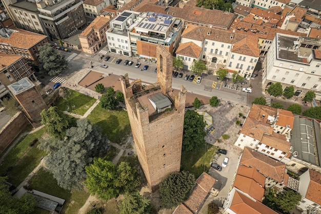 Aerial Perspective of Rovigo City39s Historic Tower