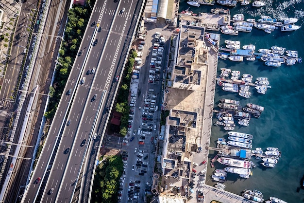 Aerial photography of China's modern urban architectural landscape