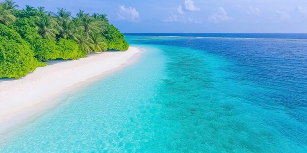 Photo an aerial picture of the maldivian archipelagosa island