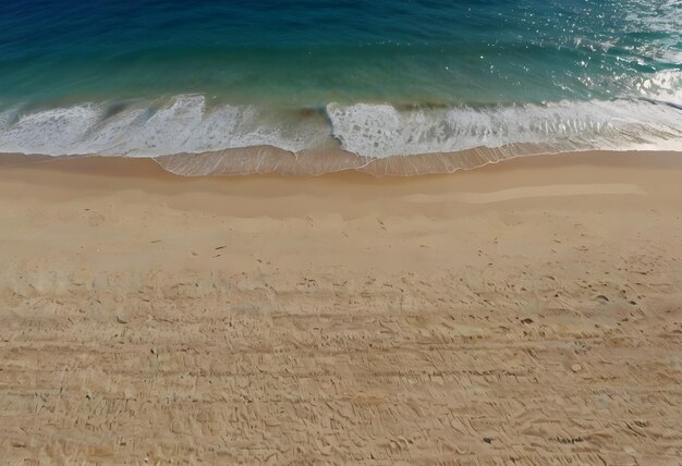 Aerial Shot of Clear Sand Beach