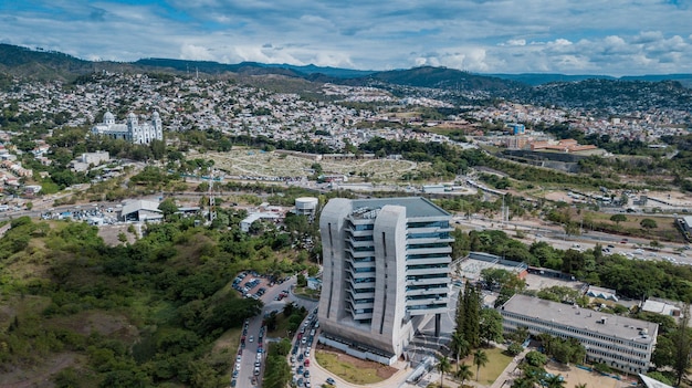 Aerial shot from Tegucigalpa Honduras