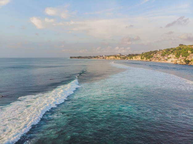 Aerial shot Photos from the drone Beach Dreamland Bali Indonesia