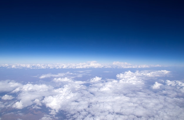 Aerial sky and clouds background