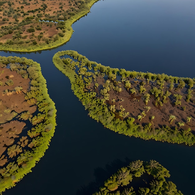 aerial view africa horizontal majestic no people photography reflection color image planet e