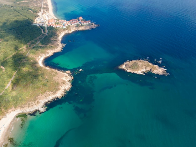 Aerial view of Arkutino region near resort of Dyuni Bulgaria