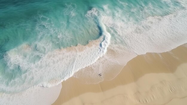 Aerial View of a Beach Natural Textured Summer Background