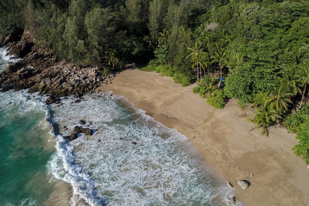 Aerial view beach of thailand