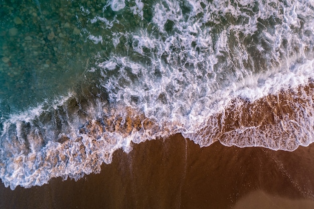 Aerial view on the beach.