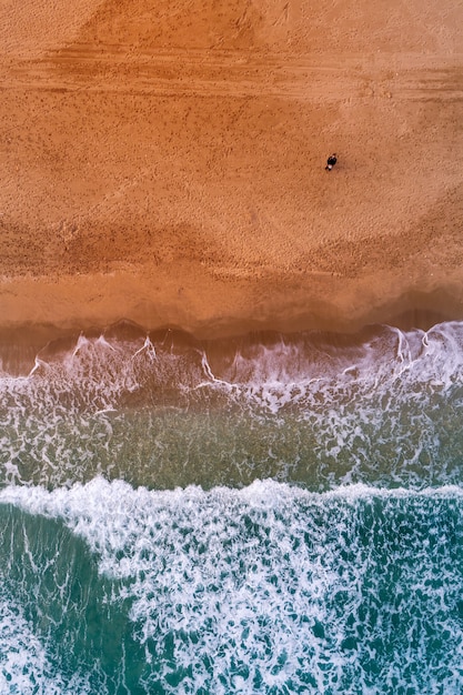 Aerial view on the beach.