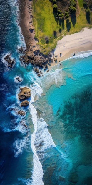 Aerial View Of Beautiful Beach Awardwinning Meadow Photography