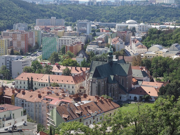 Aerial view of Brno