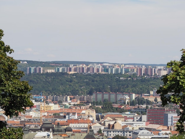 Aerial view of Brno