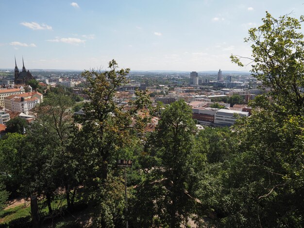 Aerial view of Brno