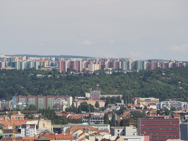 Aerial view of Brno