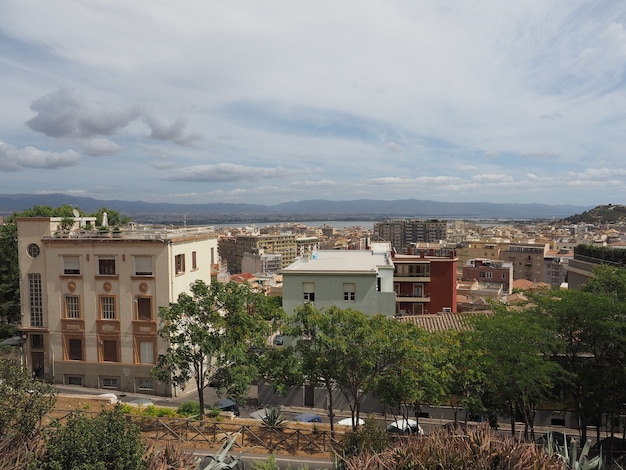 Aerial view of Cagliari