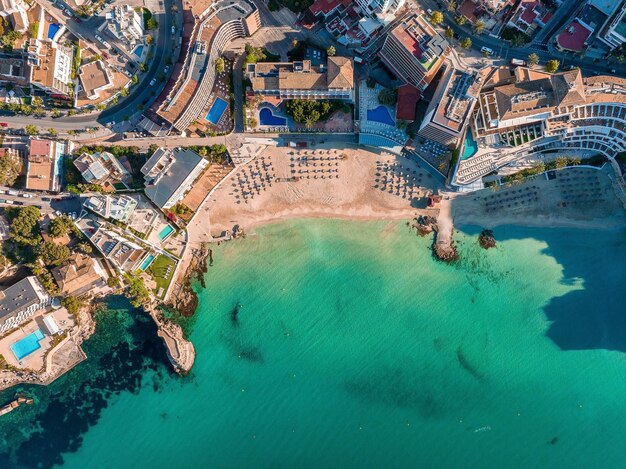 Photo aerial view of the capital of mallorca palma de mallorca in spain