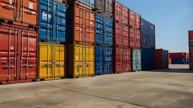 Aerial View of Cargo Containers Being Loaded Onto a Ship at a Port