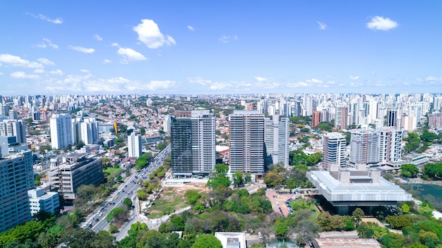 Aerial view of the city of Sao Paulo, Brazil.
In the neighborhood of Vila Clementino, Jabaquara.