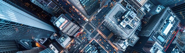 Aerial view of a citys geometric beauty streets and buildings fo