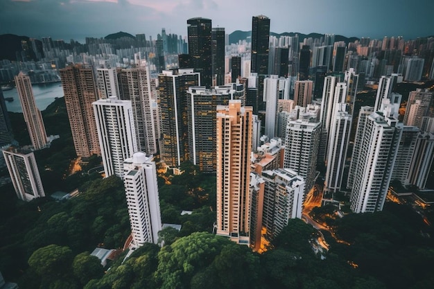 Aerial view of cityscape