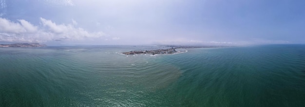 Aerial view of the District of La Punta located in Callao