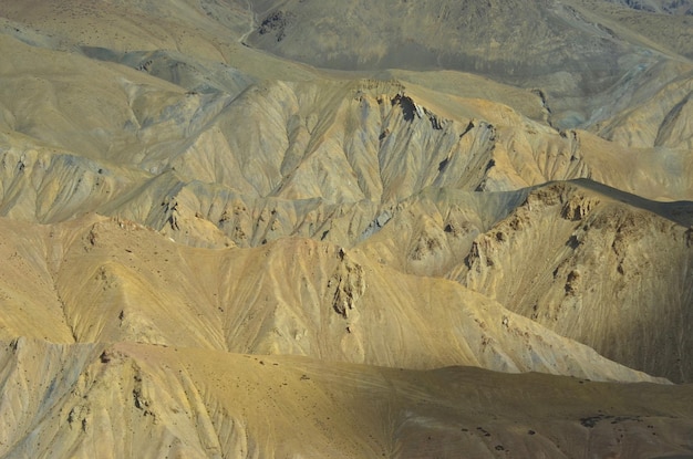 Aerial view of dramatic landscape