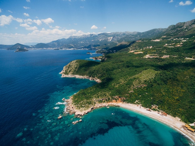 Aerial view on the drobni pijesak beach