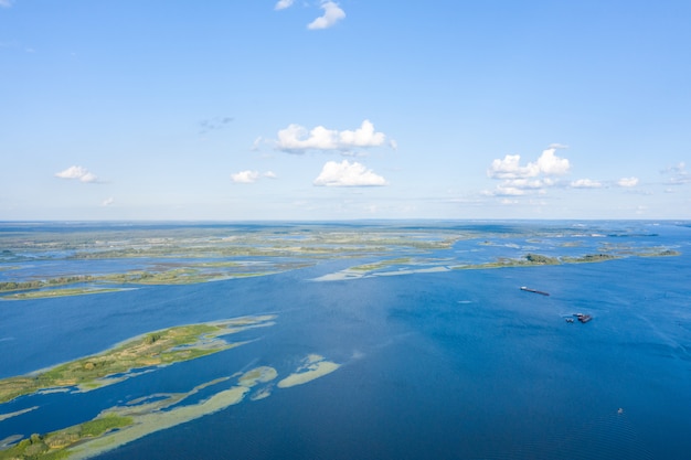 Aerial view of the Everglades National Park, Florida United States. Swamp, wetlands.