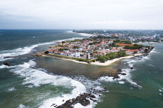 Aerial view of Galle city, Sri lanka