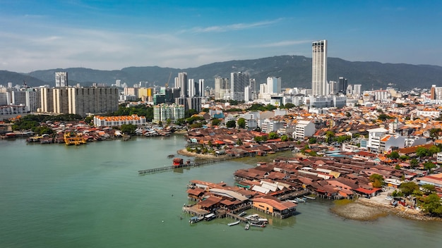 Aerial view of george town