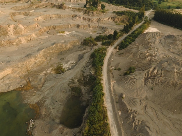 An aerial view of Grand Canyon in Ratchaburi near the Bangkok Thailand