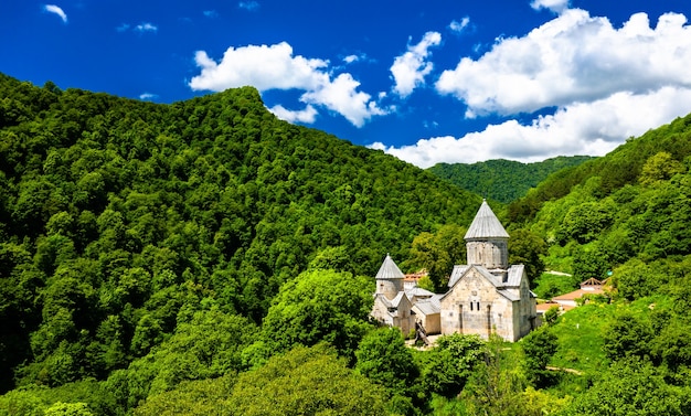 Aerial view of Haghartsin Monastery in Armenia