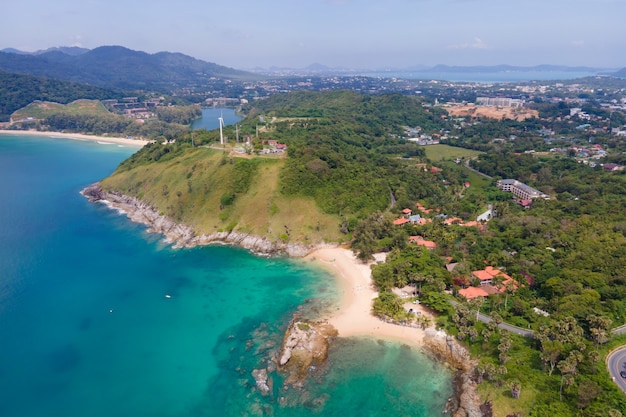 Aerial view of Khai island in Phuket, Thailand