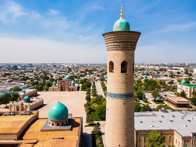 Aerial view of Khazrati imam mosque hazrati imam complex in tashkent uzbekistan