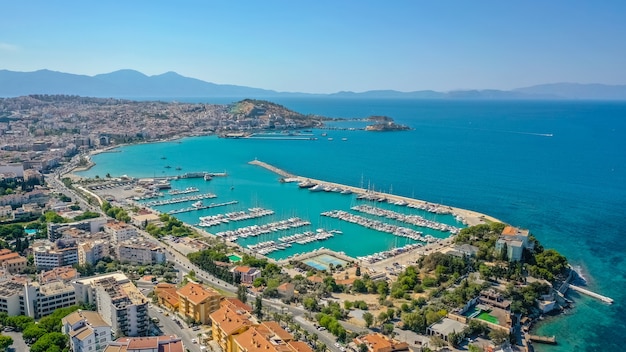 Aerial view of kusadasi