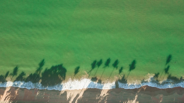 Aerial view landscape of Beach or seaside, Krabi Thailand .