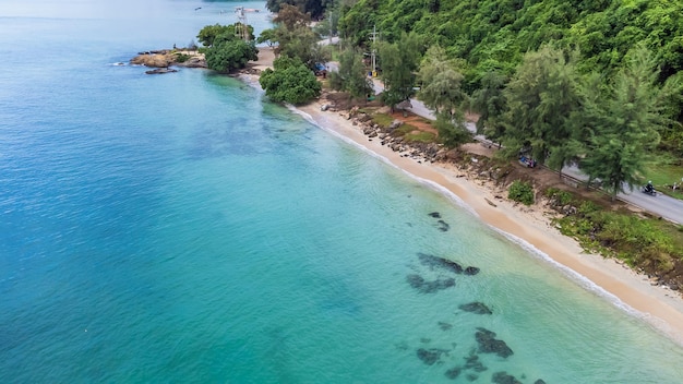 aerial view landscape of water Sea