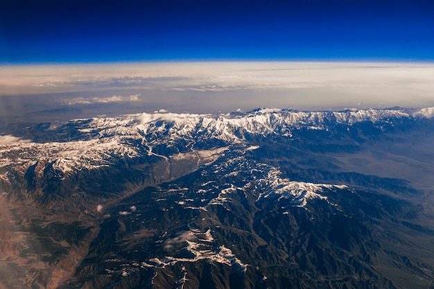 Aerial view of mountains