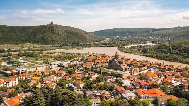 Aerial view of mtskheta