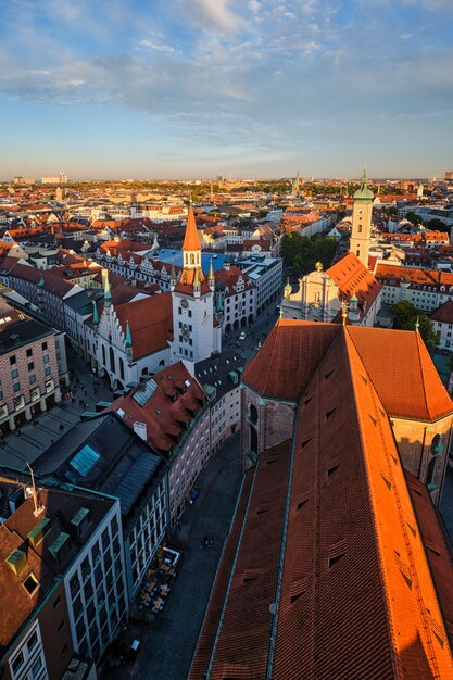 Aerial view of Munich