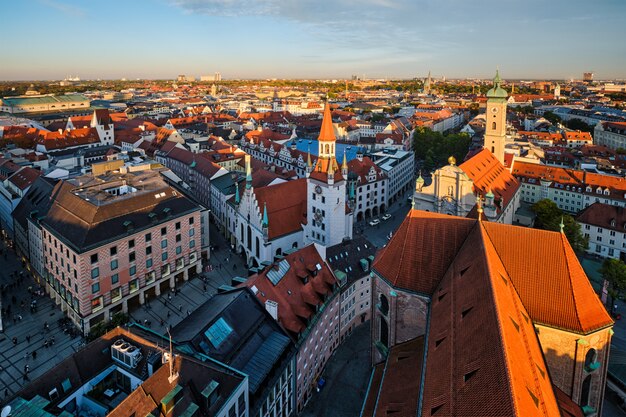 Aerial view of Munich