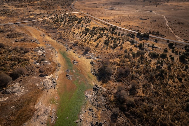 Aerial view near Arroyo de la Luz. Spain.