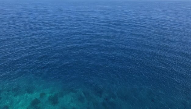 Photo aerial view of the ocean and the blue sky