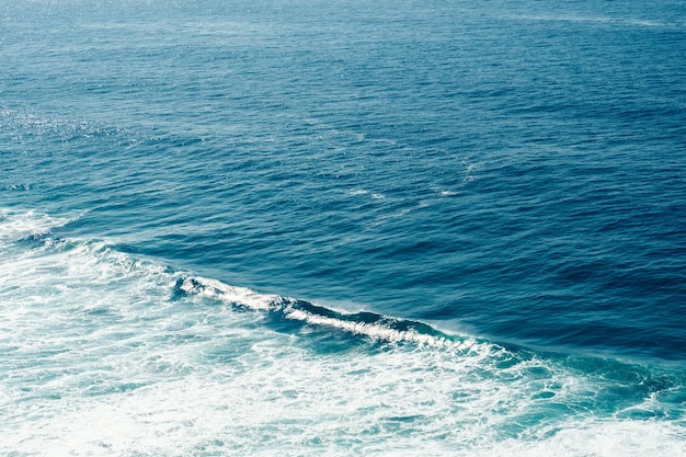 aerial view ocean coast