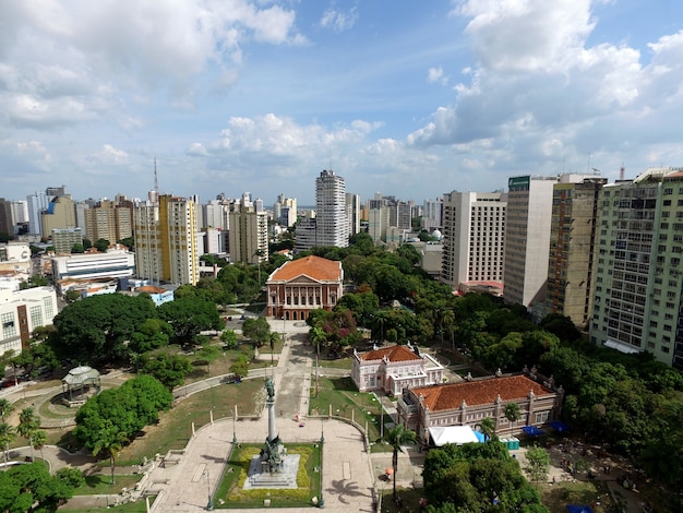 Aerial view of the Paz Theater in Belem do Para, Brazil