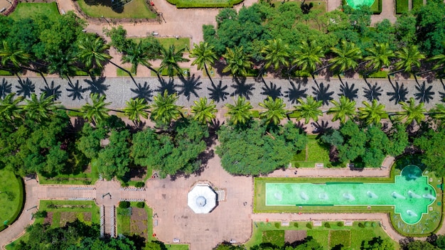 Aerial view of Praca da Liberdade in Belo Horizonte Minas Gerais Brazil