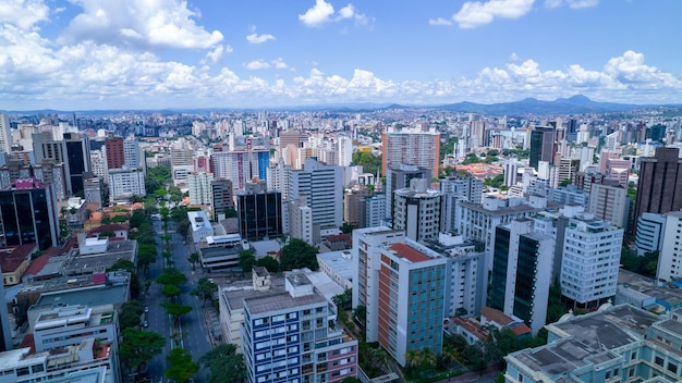 Aerial view of Praca da Liberdade in Belo Horizonte Minas Gerais Brazil