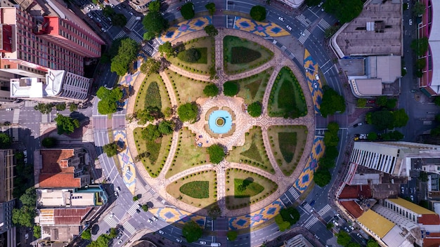 Aerial view of Raul Soares square Belo Horizonte Minas Gerais Brazil City center