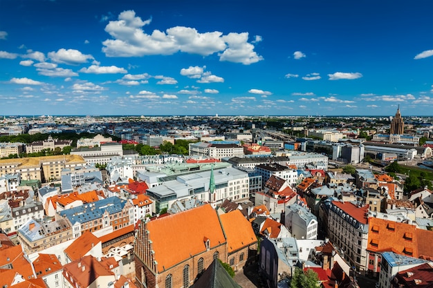 Aerial view of Riga, Latvia