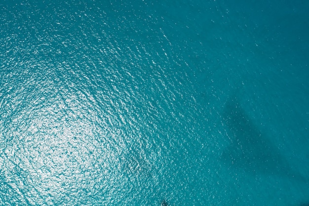 Aerial view of sea surface texture nature background.